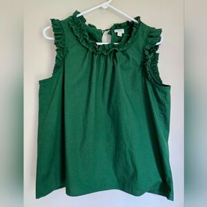 J. Crew Factory ruffle tank
